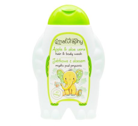 Naturaphy Detský sprchový gél 2v1 Jablko a Aloe 300ml