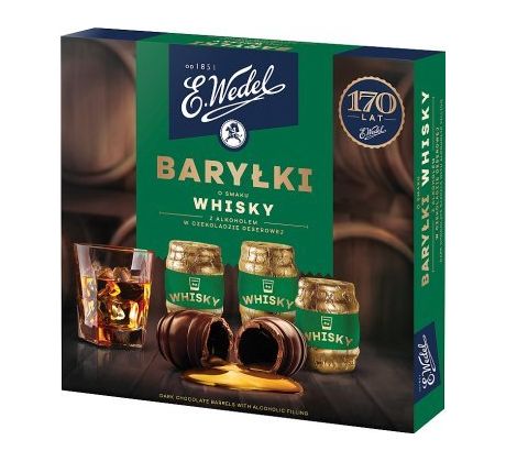 E. Wedel Barylki Whisky bonboniéra 200g