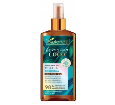 Bielenda Bronzing Coco samoopaľovacia telová hmla 2v1 150 ml