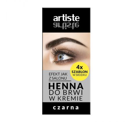 Artiste Henna krémová farba na obočie čierna 30g