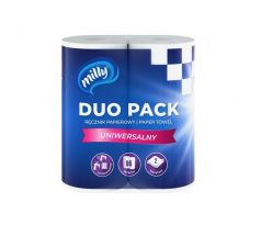 Milly Duo Pack kuchynské utierky v rolke 2-vrstvové 96 utierok