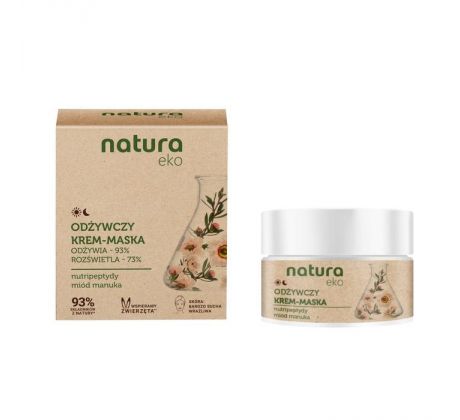 Natura Eko Vyživujúci pleťový krém s medom manuka a nutripeptidmi na deň aj noc  50 ml