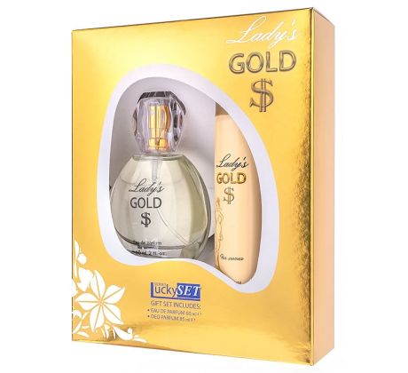 Lucky set Lady's Gold EDP 60 ml + deospray 85 ml darčeková sada