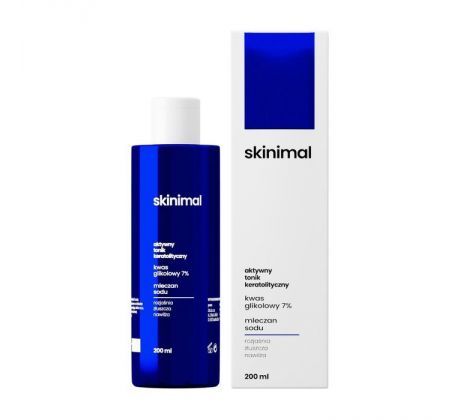 Skinimal Aktívne keratolytické pleťové tonikum s 7% kyseliny glykolovej 200 ml